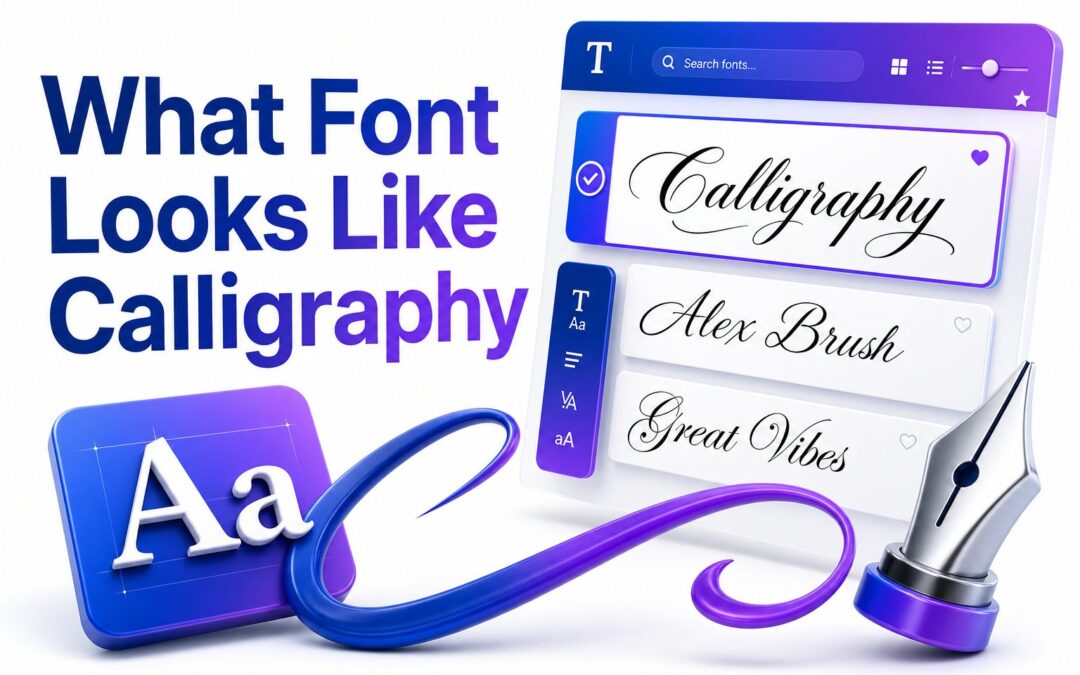 What Font Looks Like Calligraphy? Best Script Fonts to Try